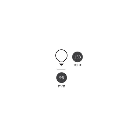LED-Glühbirne VK Light Globo Plastic E27 ø95 12 W