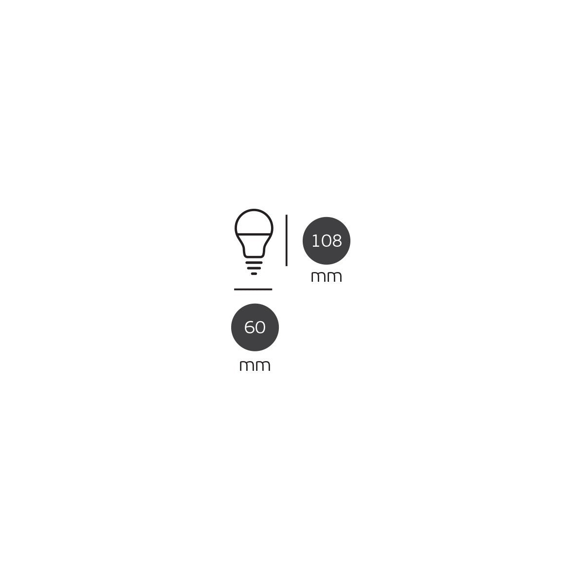 LED-Glühbirne VK Light Classic Plastic E27 ø60 9 W