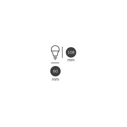 LED-Glühbirne VK Light Classic Plastic E27 ø60 9 W