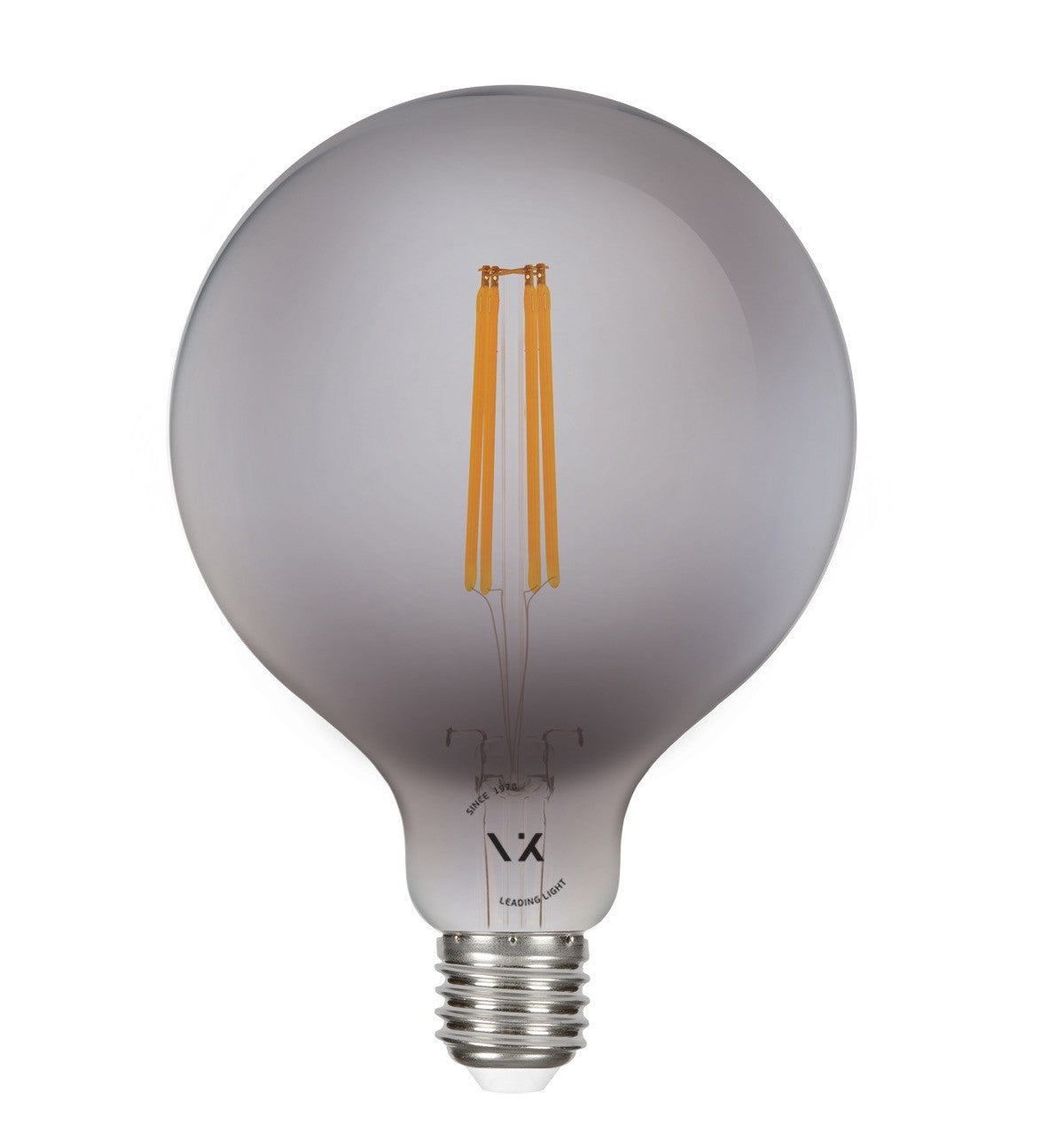 LED-Glühbirne VK Light Globo Filament Dark Grey E27 ø125 2700K 7W dimmbar