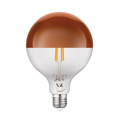 LED-Glühbirne VK Light Globo Filament Pink Copper E27 ø125 2700K 7W dimmbar