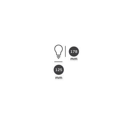 LED-Glühbirne VK Light Globo Filament Silver E27 ø125 2700K 7W dimmbar