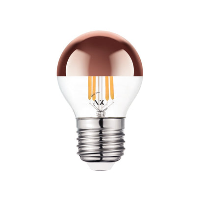 LED-Glühbirne VK Light Mini Globe Filament Pink Copper E27 2700K 4,5W dimmbar
