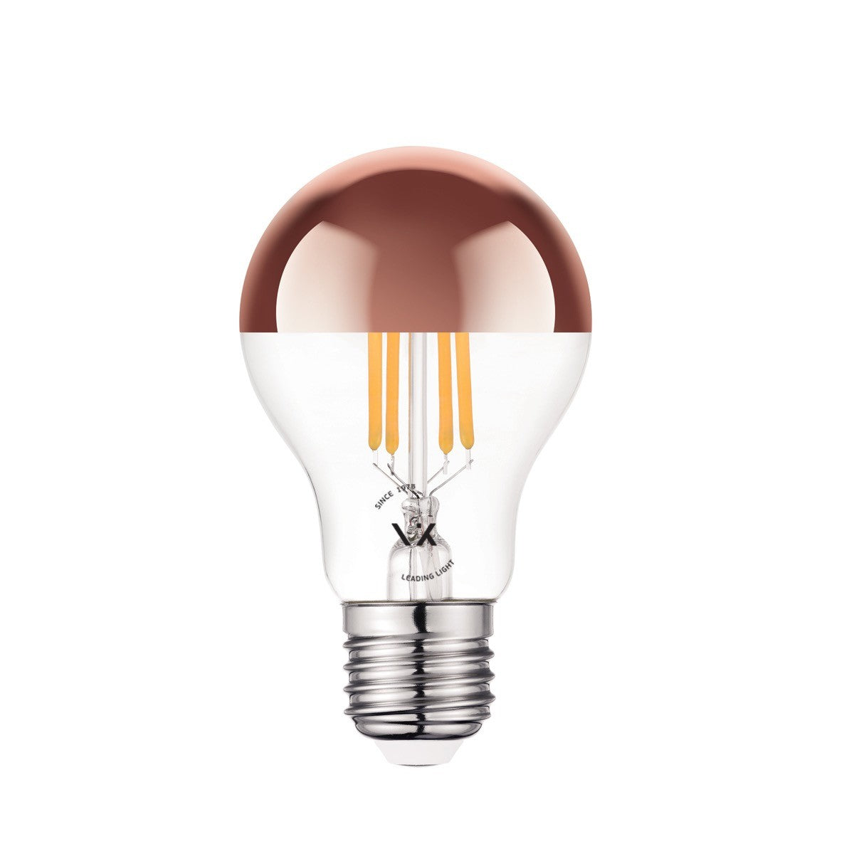 LED-Glühbirne VK Light Classic Filament Pink Copper E27 2700 K 7 W, dimmbar