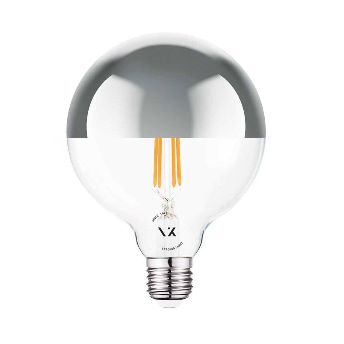 LED-Glühbirne VK Light Globo Filament Silver E27 2700K 7W dimmbar
