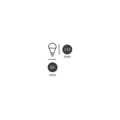 LED-Glühbirne VK Light Classic Plastic E27 1800 lm, Ø 65, 18 W