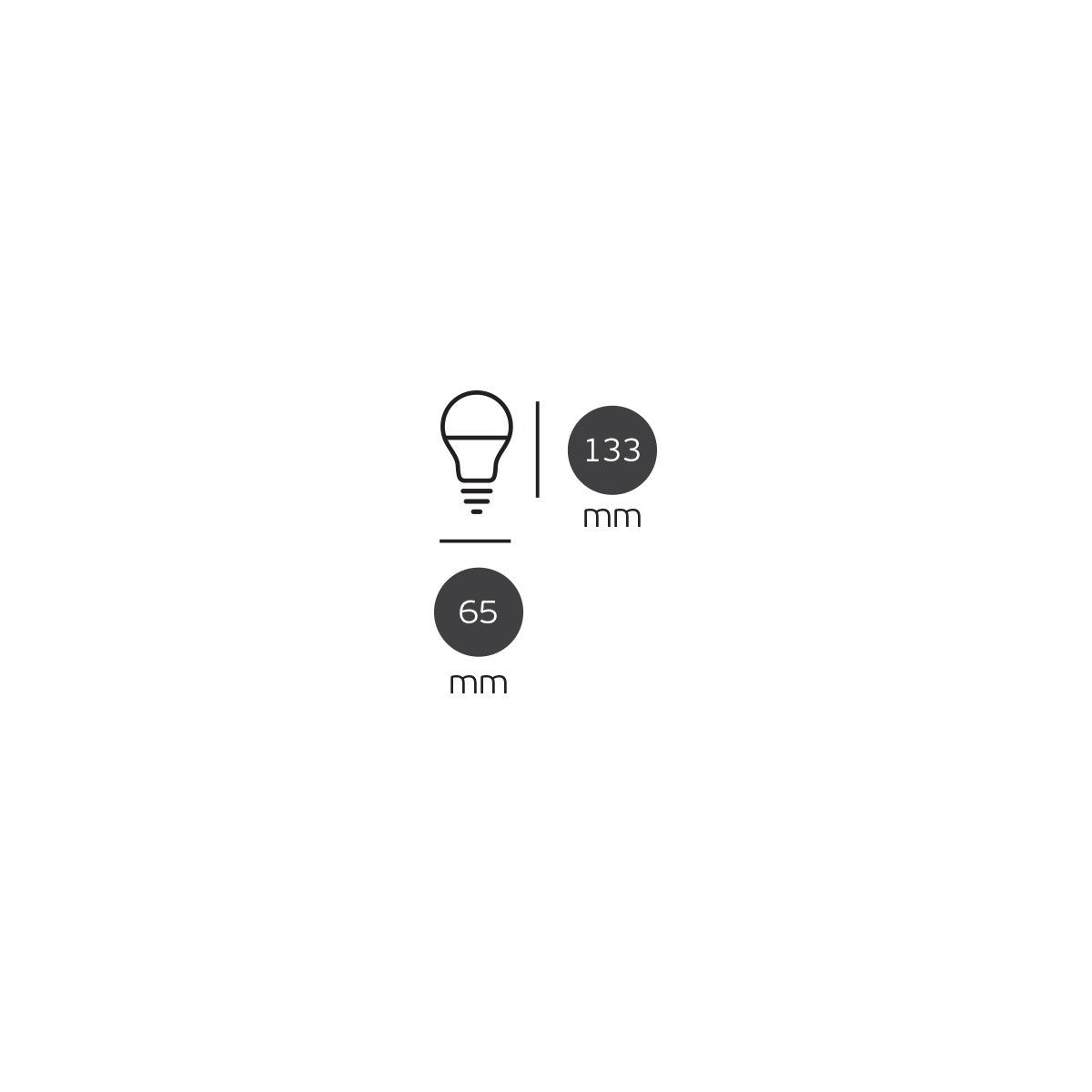 LED-Glühbirne VK Light Classic Plastic E27 ø70 20 W