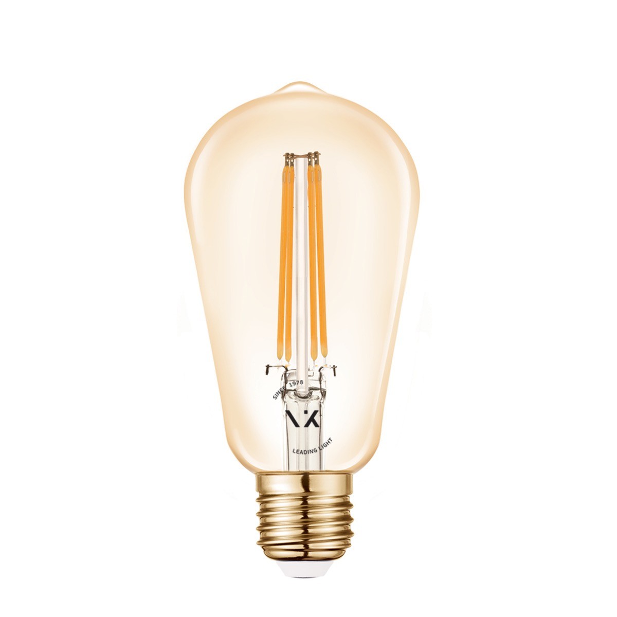 LED-Glühbirne VK Light Filament Amber E27, dimmbar