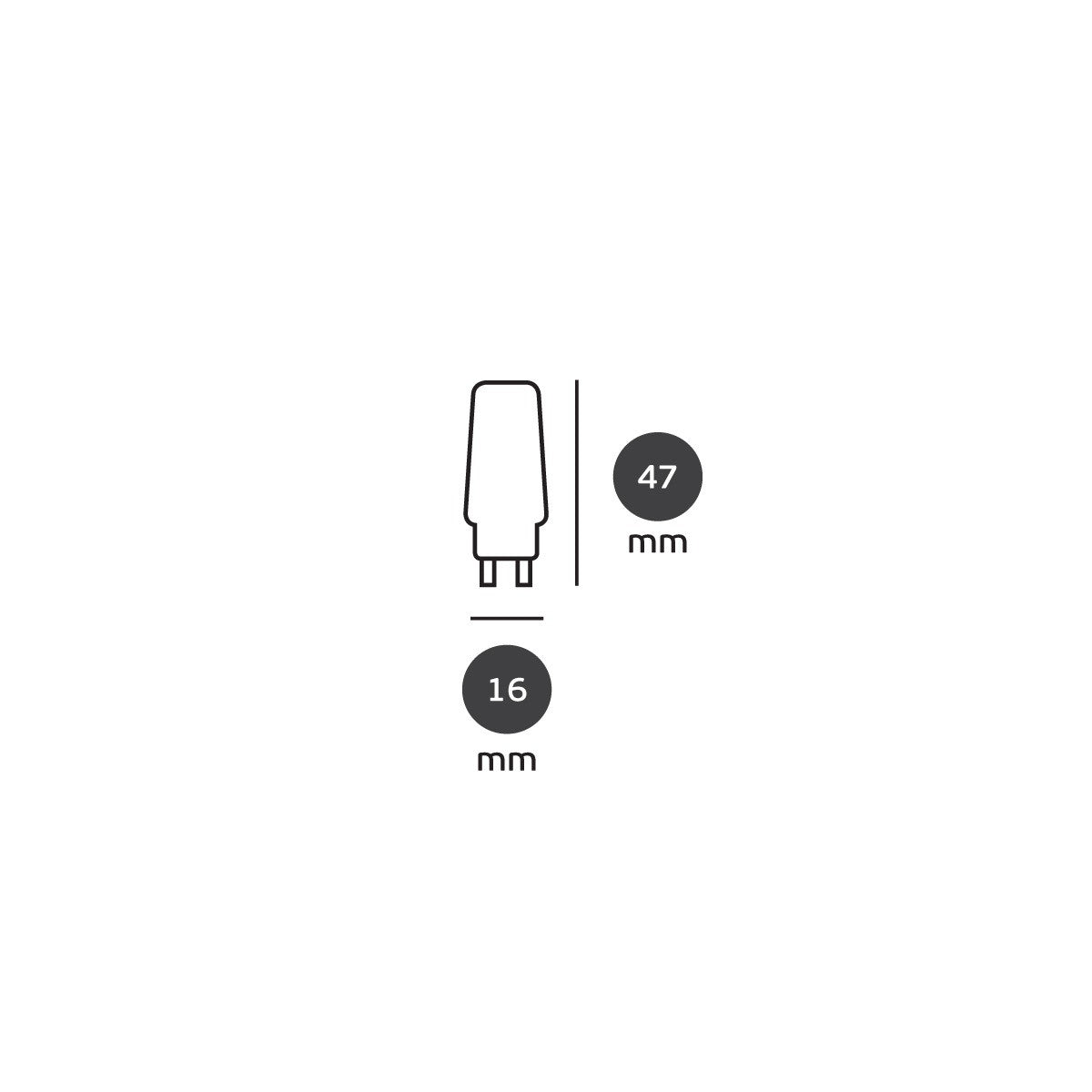 LED-Glühbirne VK Light G9 2 W, dimmbar