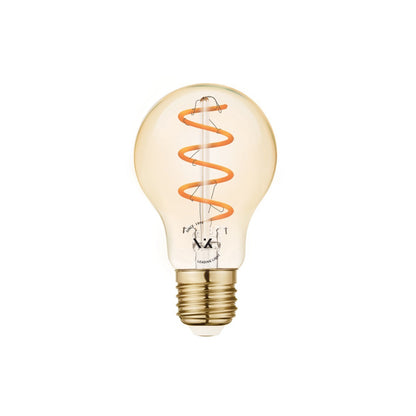 LED-Glühbirne VK Light Spiral Filament Amber A60 E27 2200 K 4,5 W, dimmbar