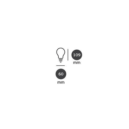LED-Glühbirne VK Light Spiral Filament Amber A60 E27 2200 K 4,5 W, dimmbar