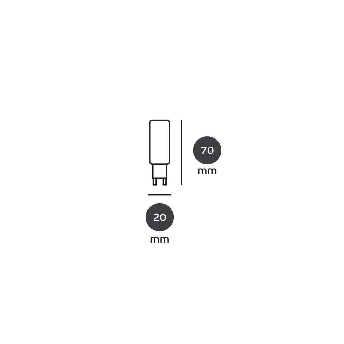 LED-Glühbirne VK Light G9 240 V 8 W