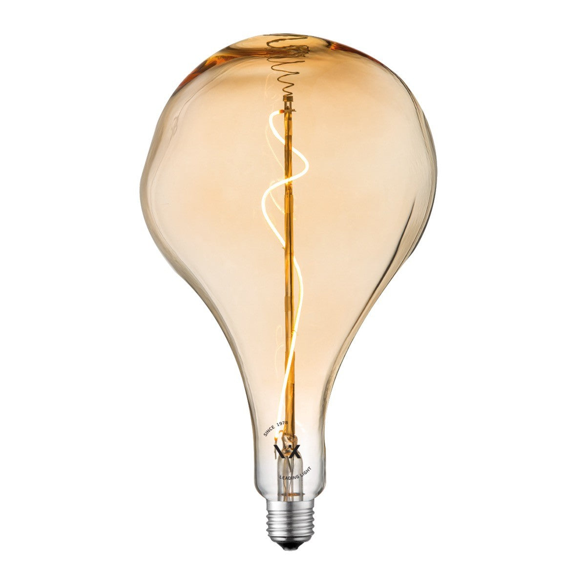 LED-Glühbirne VK Light Spiral Filament Amber E27 2200 K 3 W, dimmbar