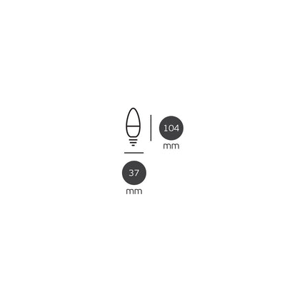 LED-Glühbirne VK Light Candle Plastic E14 9 W