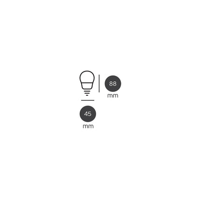 LED-Glühbirne VK Light Mini Globe Plastic E27 ø45 9 W 3000 K/4000 K/6000 K dimmbar