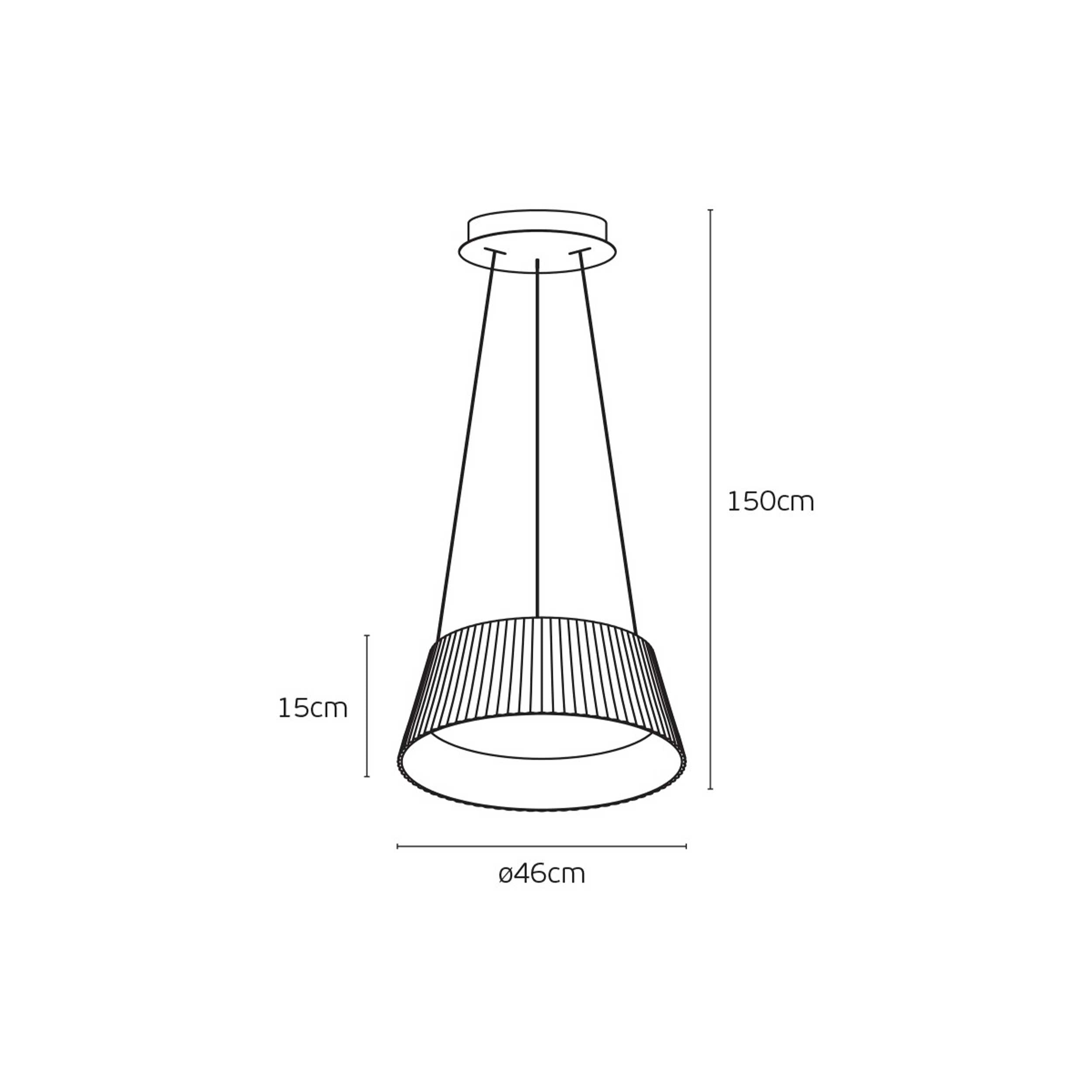 VK Light Aelia Wood LED Hängeleuchte 