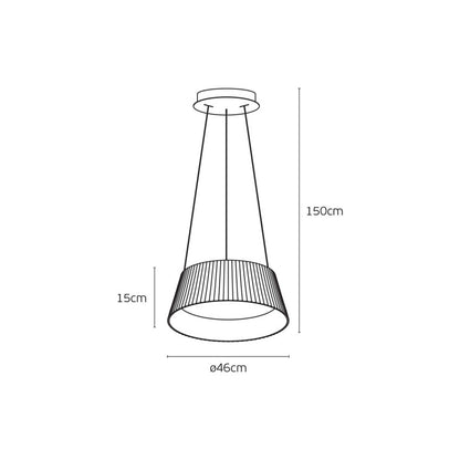 VK Light Aelia Wood LED Hängeleuchte 