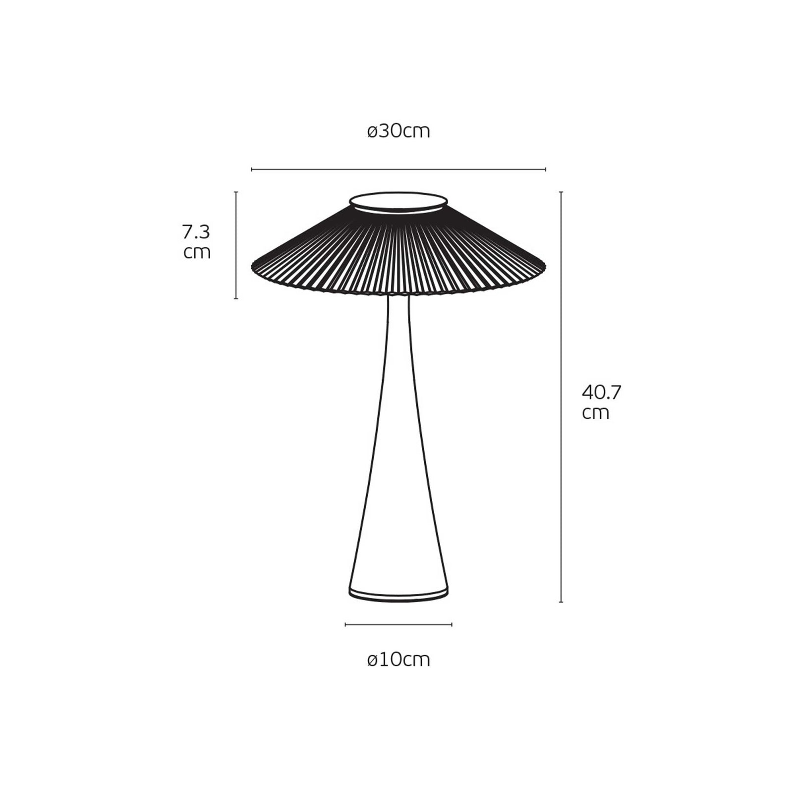 VK Light Amelie LED Tischlampe 