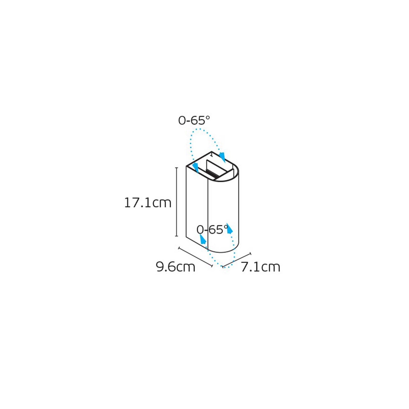 VK Light Tod LED Wandleuchte  IP65