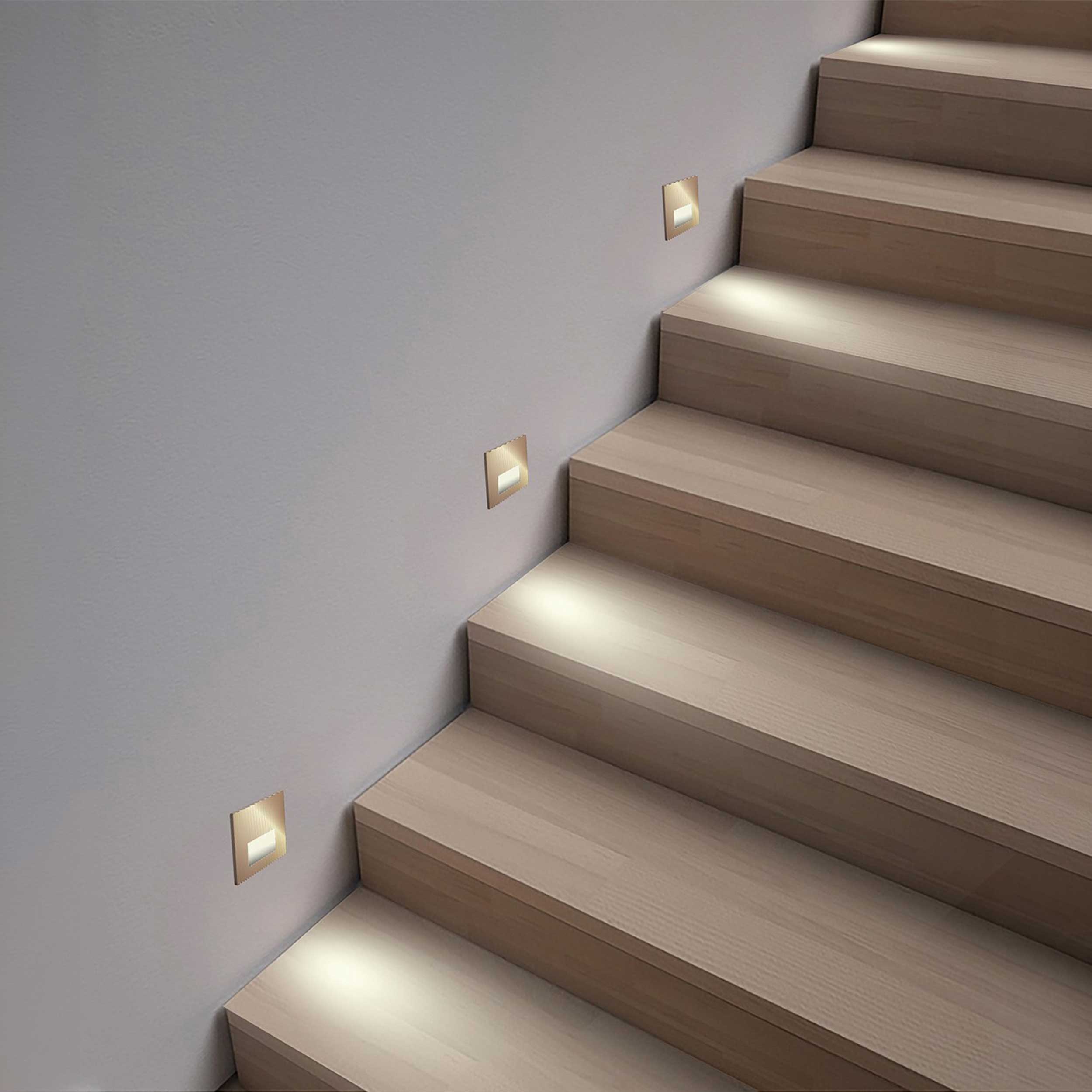 VK Light Fune LED Einbauleuchte für Treppen  quadratisch