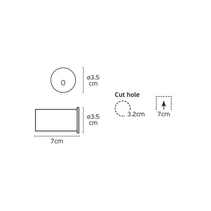 VK Light Fune LED Einbauleuchte für Treppenhäuser <i data-tl='E1AE5D27'>rund IP67