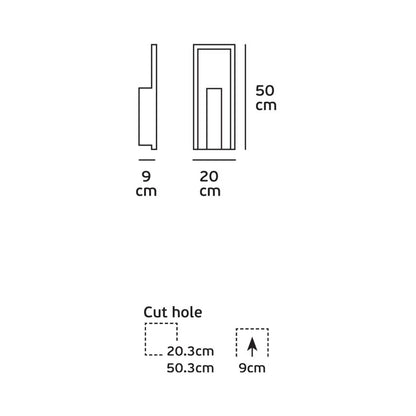 VK Light Gate GU10 Wand-Einbauleuchte 