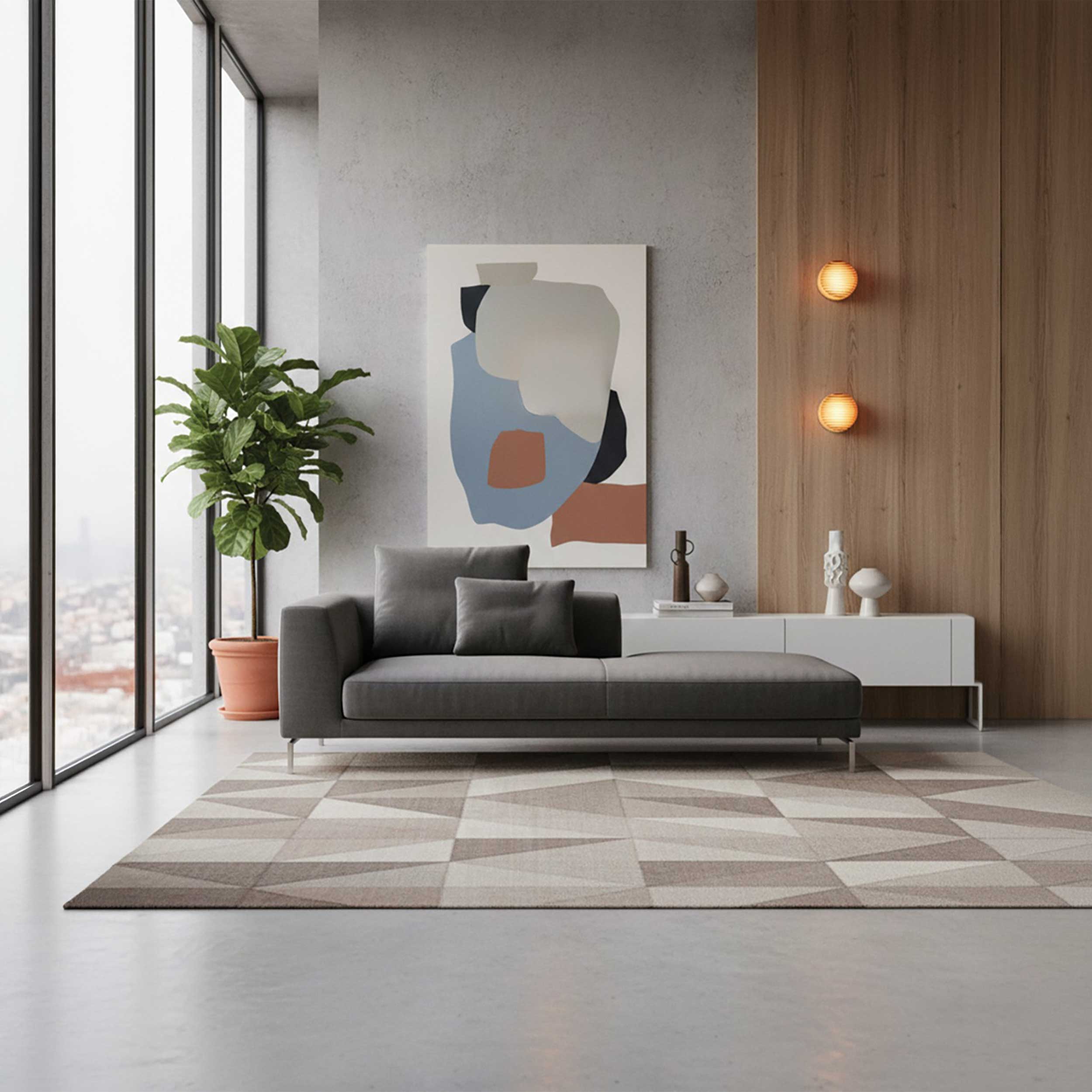 VK Light Glace LED Wandleuchte  mit geriffeltem Design