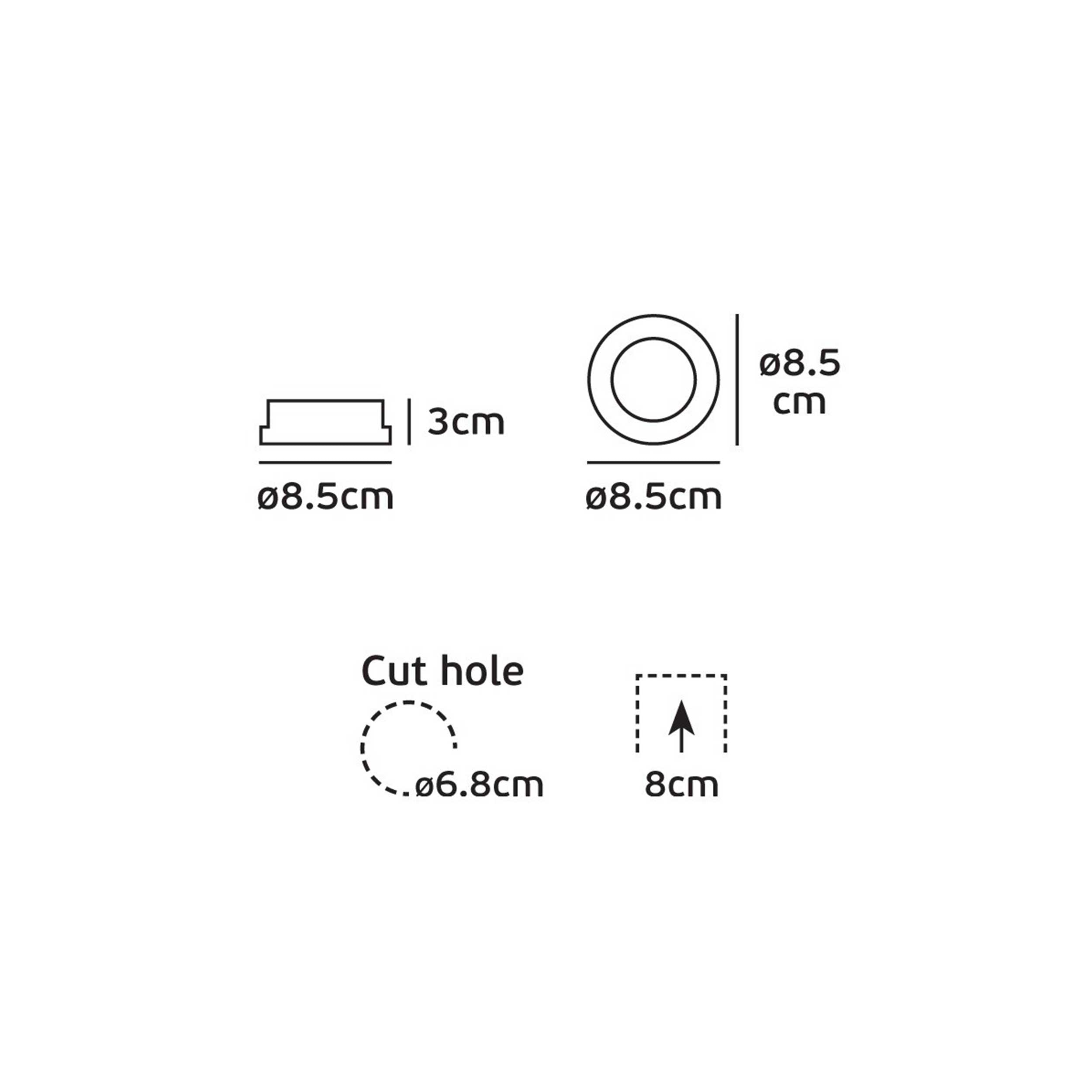 VK Light Ivy GU10 PAR16 Einbau-Deckenleuchte 
