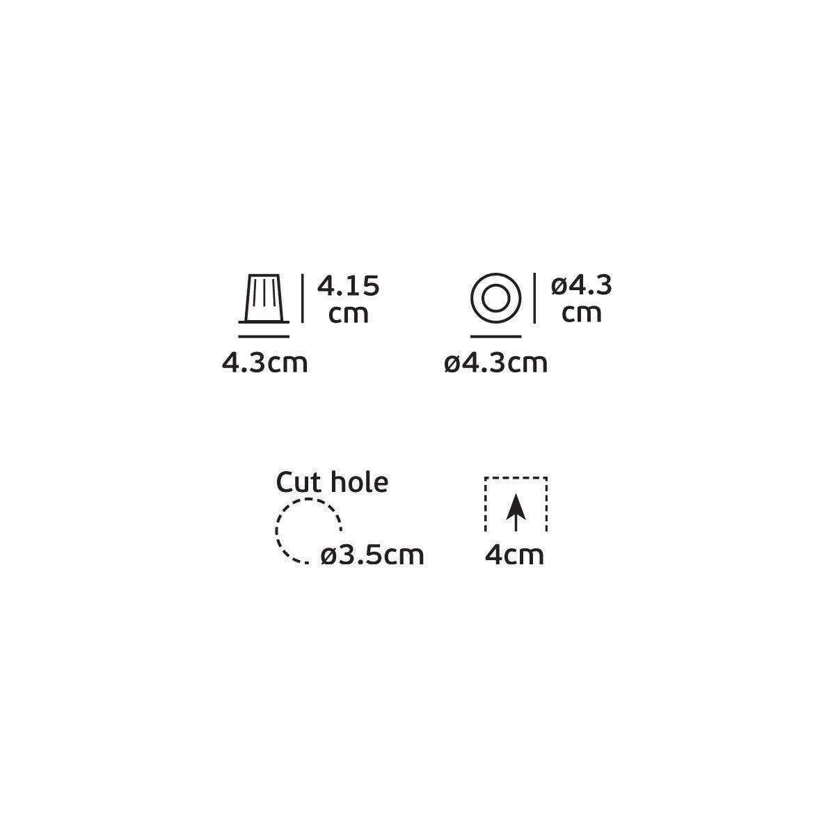 VK Light Bloc Mini LED verstellbare Einbauleuchte 