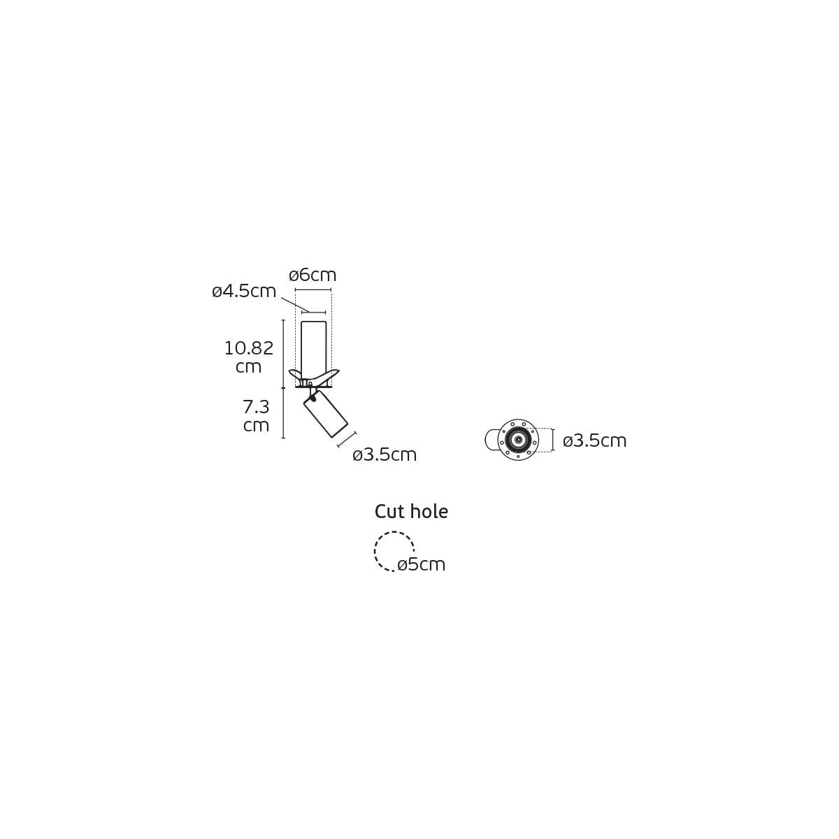 VK Light Coko LED Single Trimless Einbauleuchte 