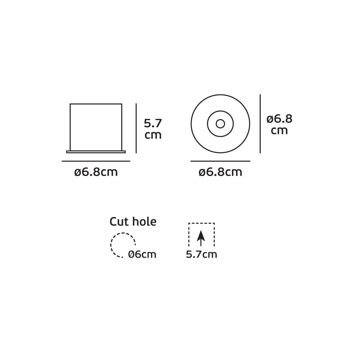 VK Light Habi LED Einbauleuchte 
