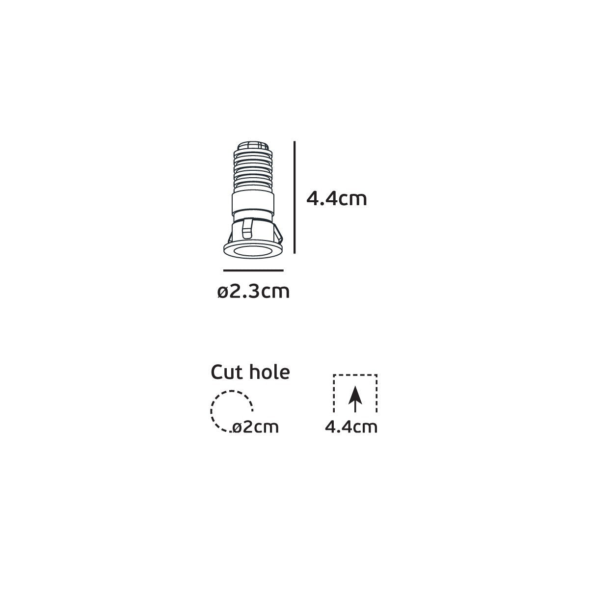 VK Light Smol LED-Einbauleuchte im Miniaturformat