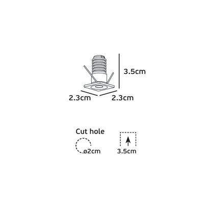 VK Light Smol LED-Einbauleuchte im Miniaturformat
