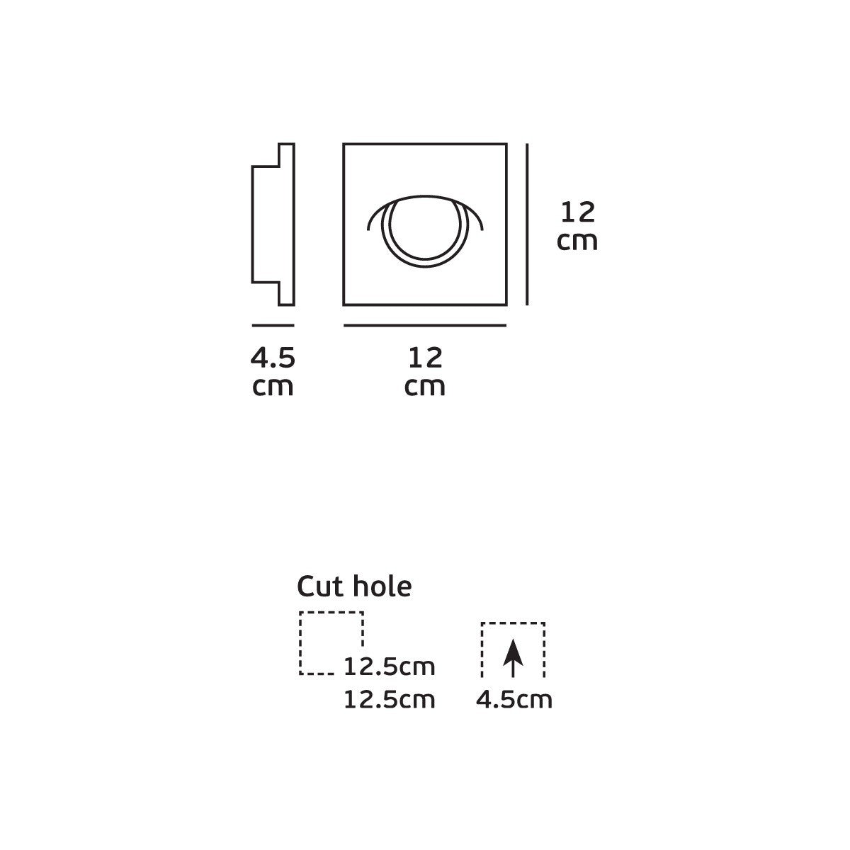 VK Light Downlight, Gips-Einbauleuchte GU10  rund