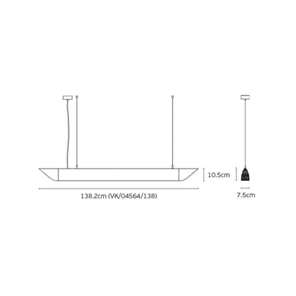 VK Light Mute Slim LED hängende Akustik-