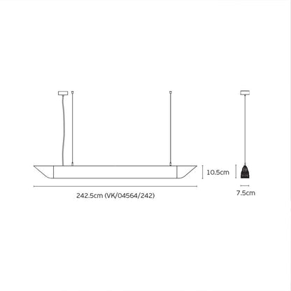 VK Light Mute Slim LED hängende Akustik-