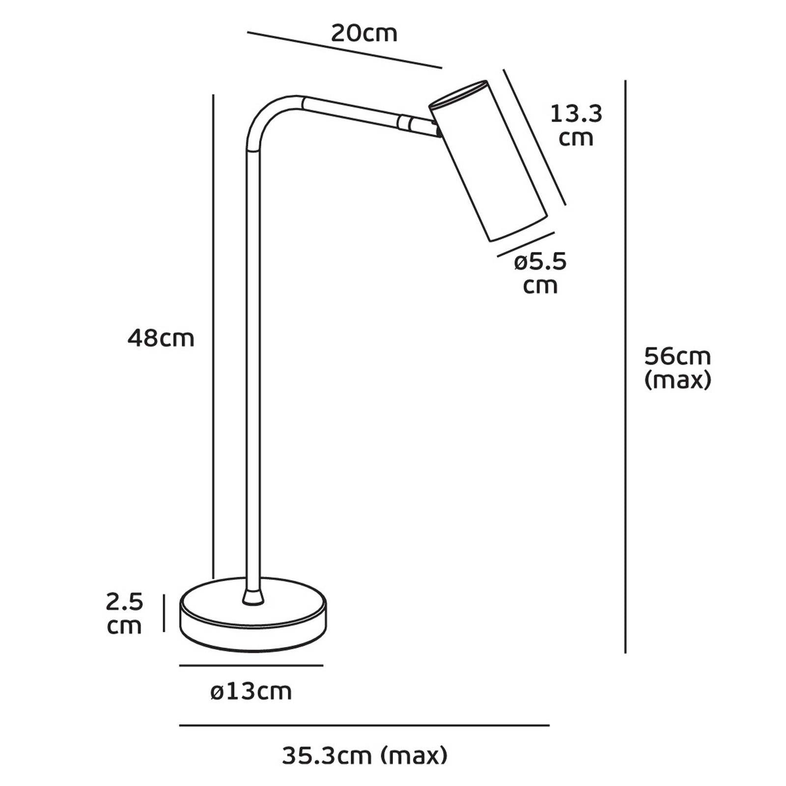 VK Light Sky E27 Tischlampe 