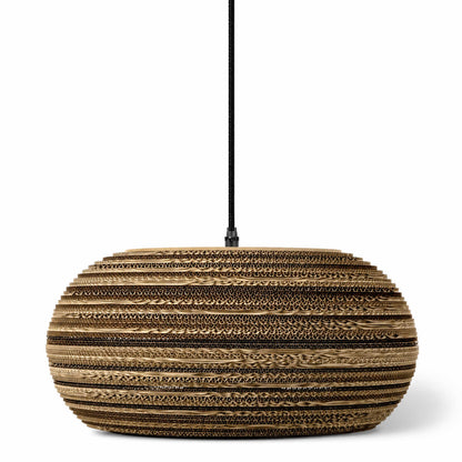 VK Light Noem E27 Hängeleuchte aus Papier  oval