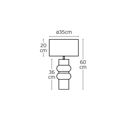 VK Light Otto E27 Tischlampe 