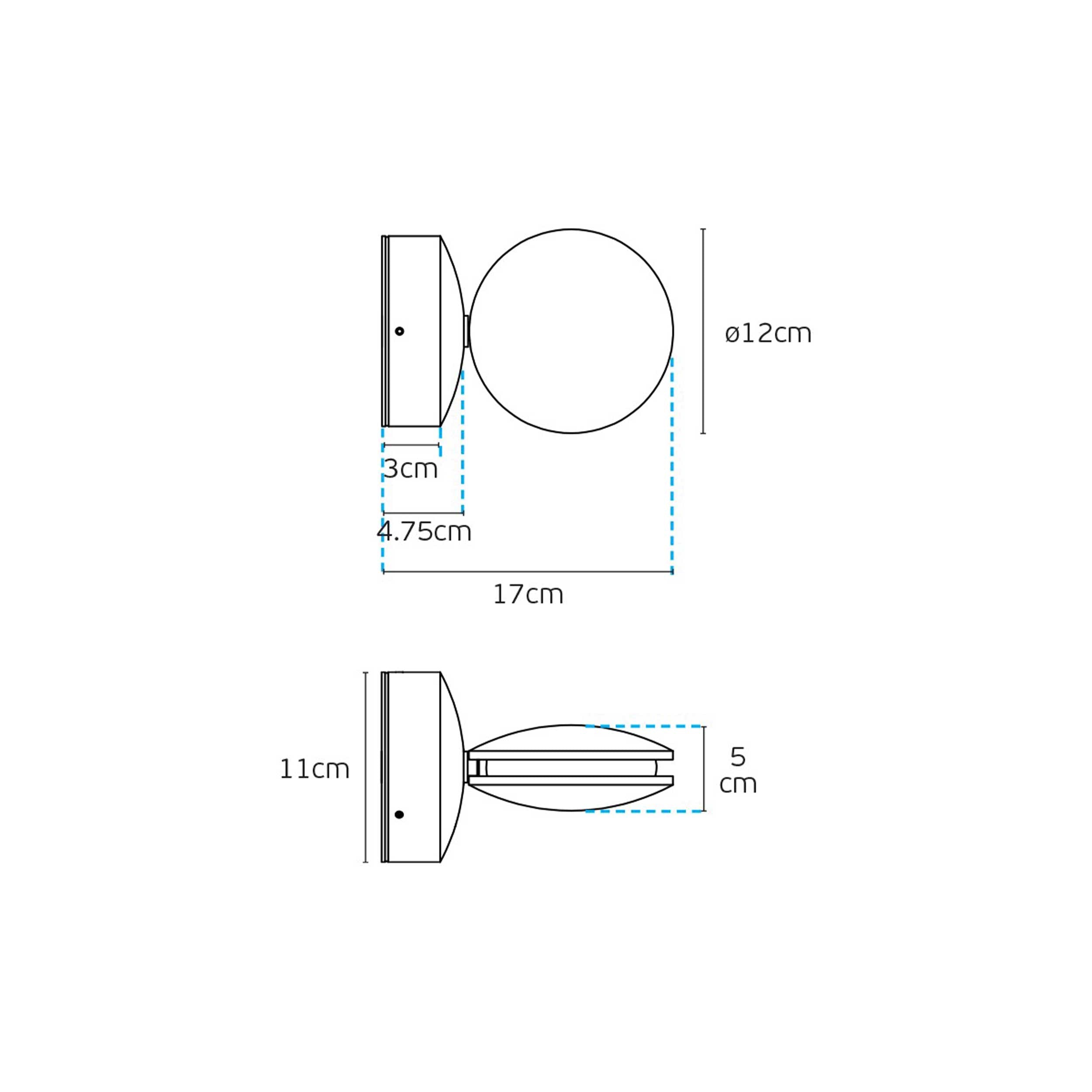 VK Light Pint LED Wandleuchte  IP54