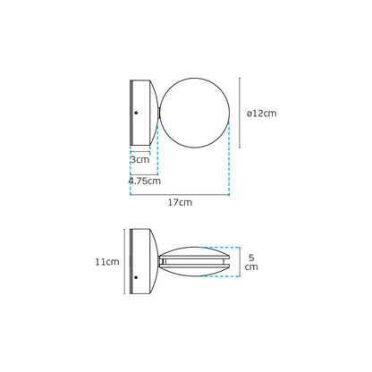 VK Light Pint LED Wandleuchte  IP54