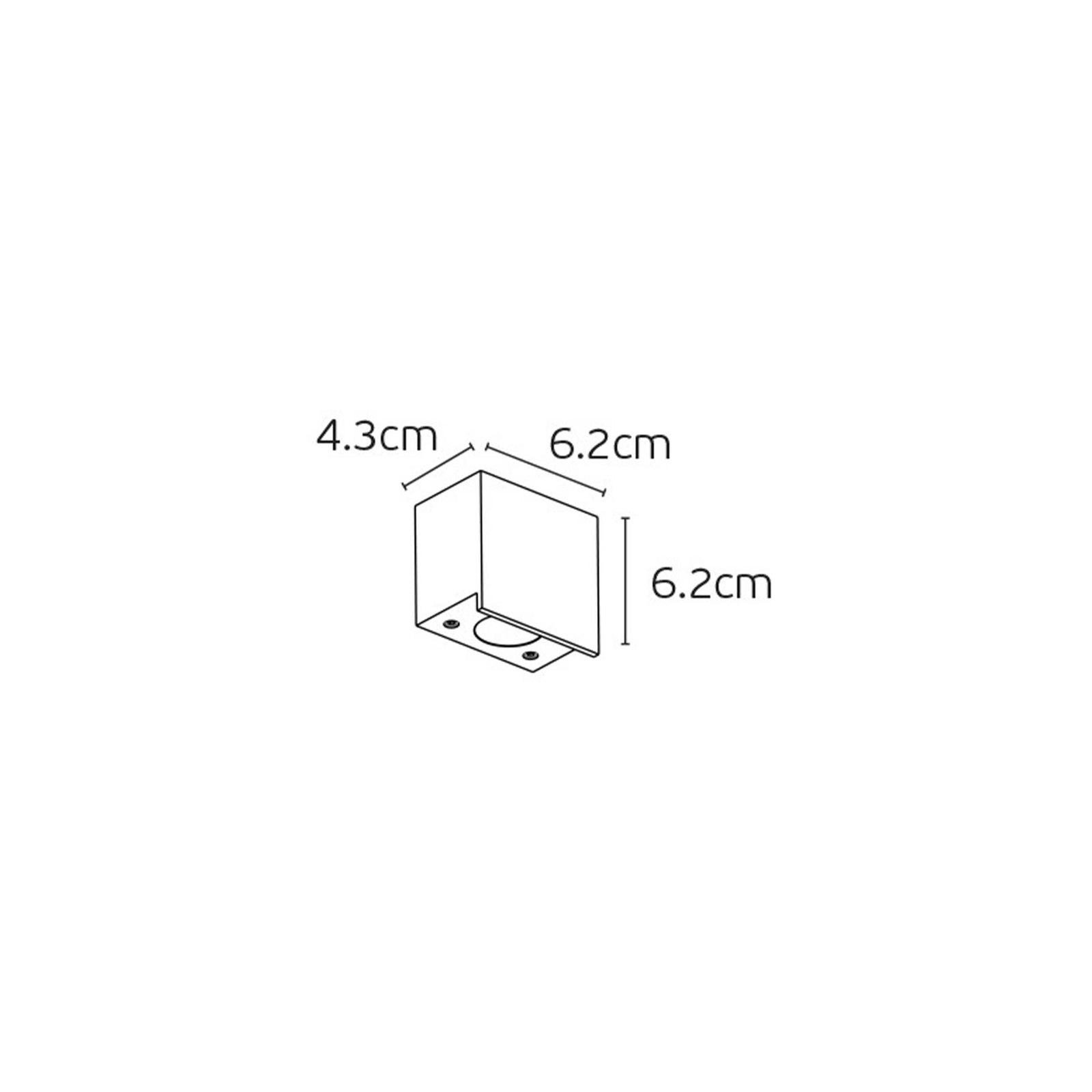 VK Light Pit LED Wandleuchte  IP65, eckig