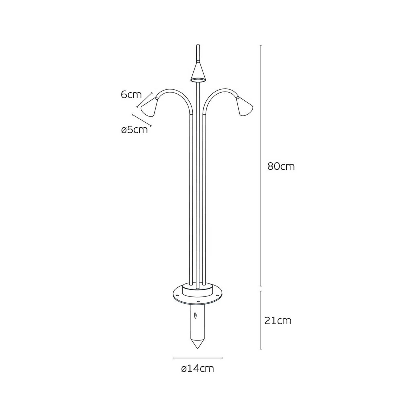 VK Light Rose 3 LED-Mastleuchte  IP65