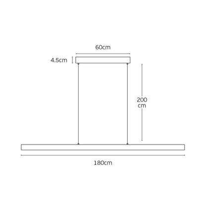 VK Light Woody LED hängende lineare Holzleuchte 