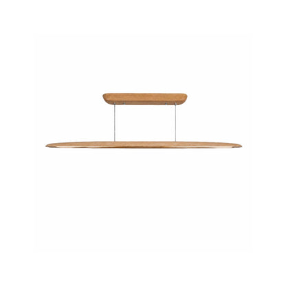 VK Light Woody LED hängende lineare Holzleuchte  mit abgerundeten Kanten