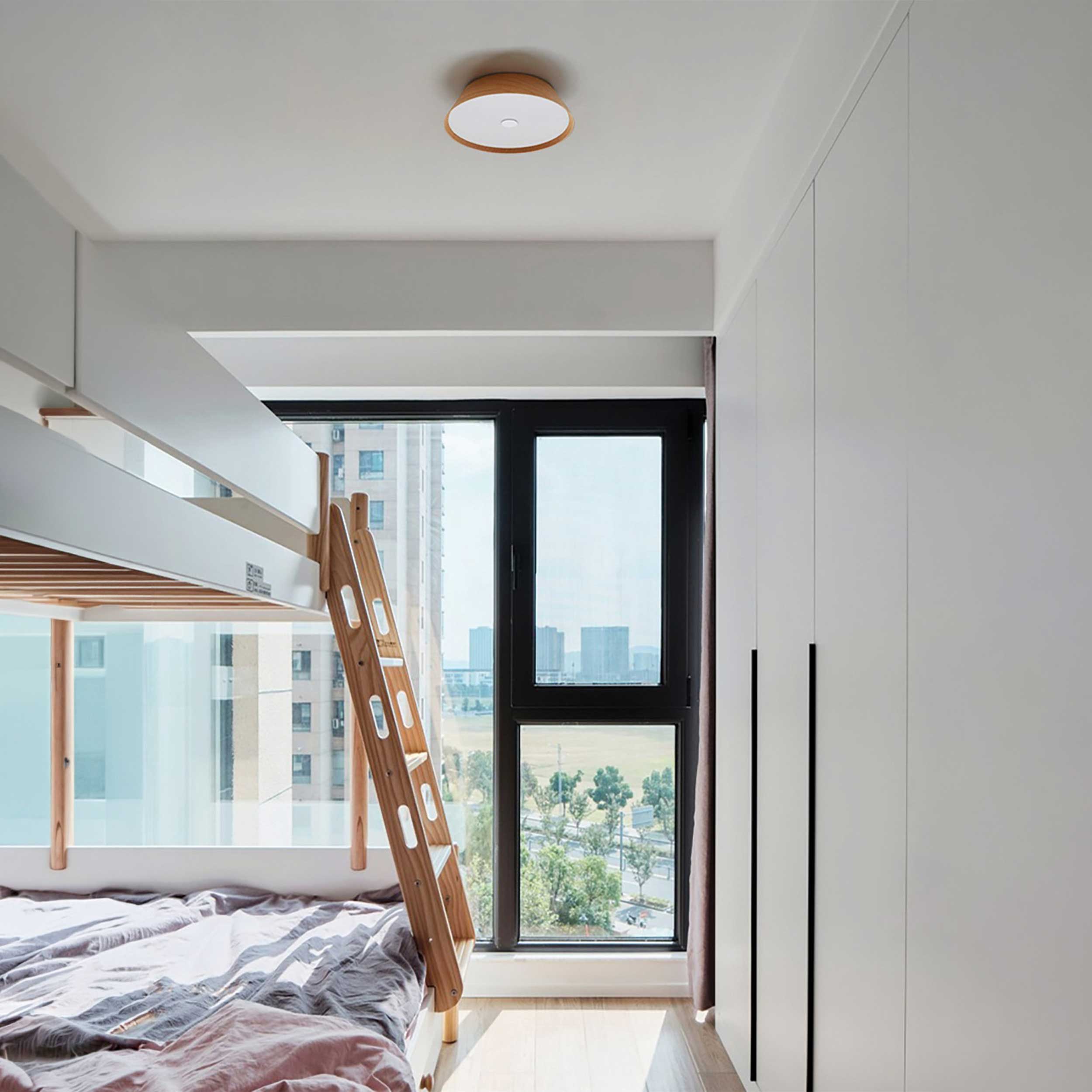 VK Light Woody LED Deckenleuchte aus Holz 