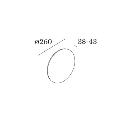 Wever and Ducré MILES LED nástěnné kruhové svítidlo