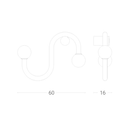 Zava Linfa G9 nástěnná svítidlo