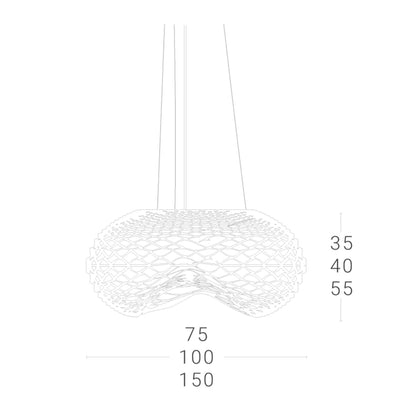 Zava Net Big E27 závěsné svítidlo