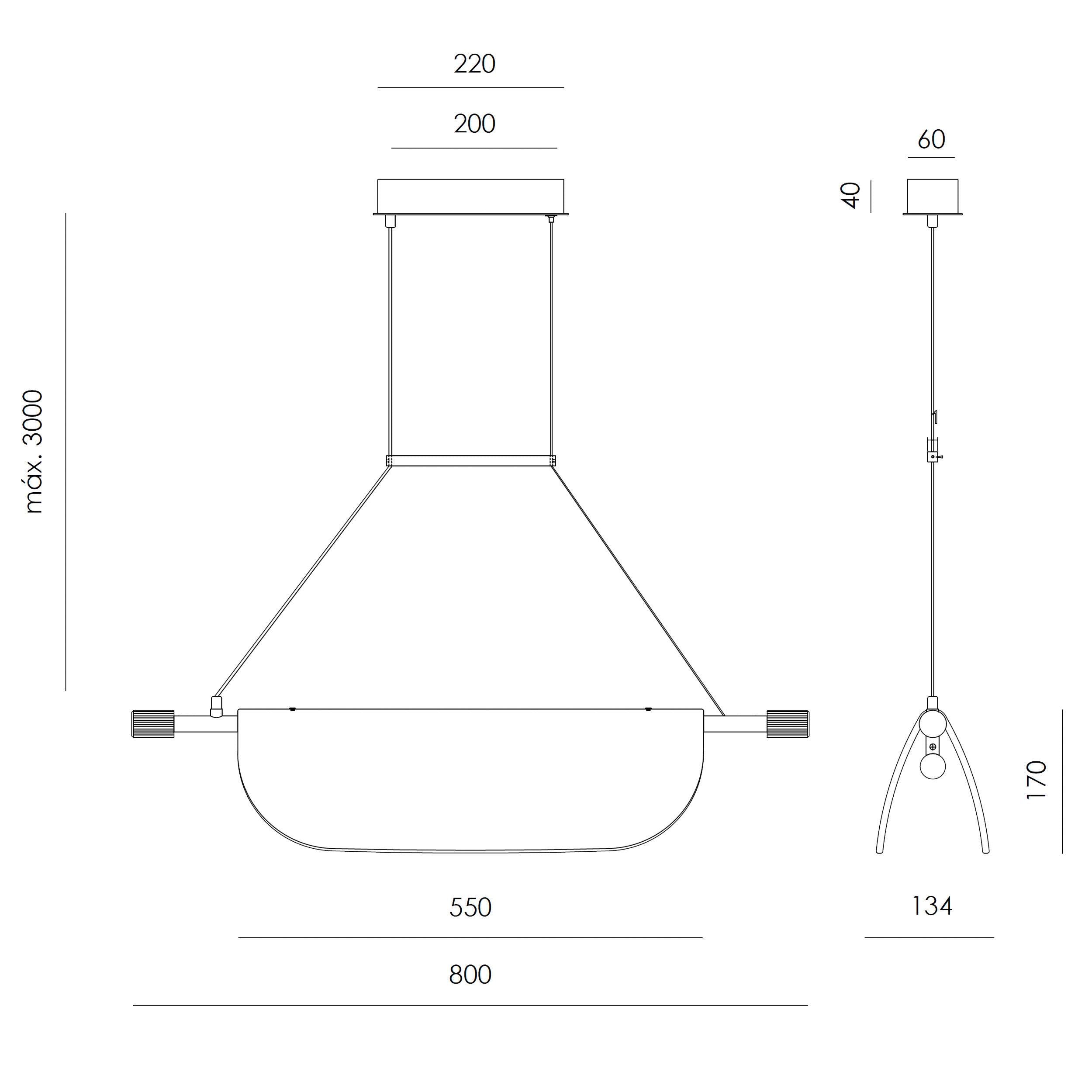 Aromas Lida Single LED Hängeleuchte 